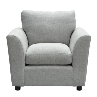 HOME Carter Fabric Chair - Light Grey